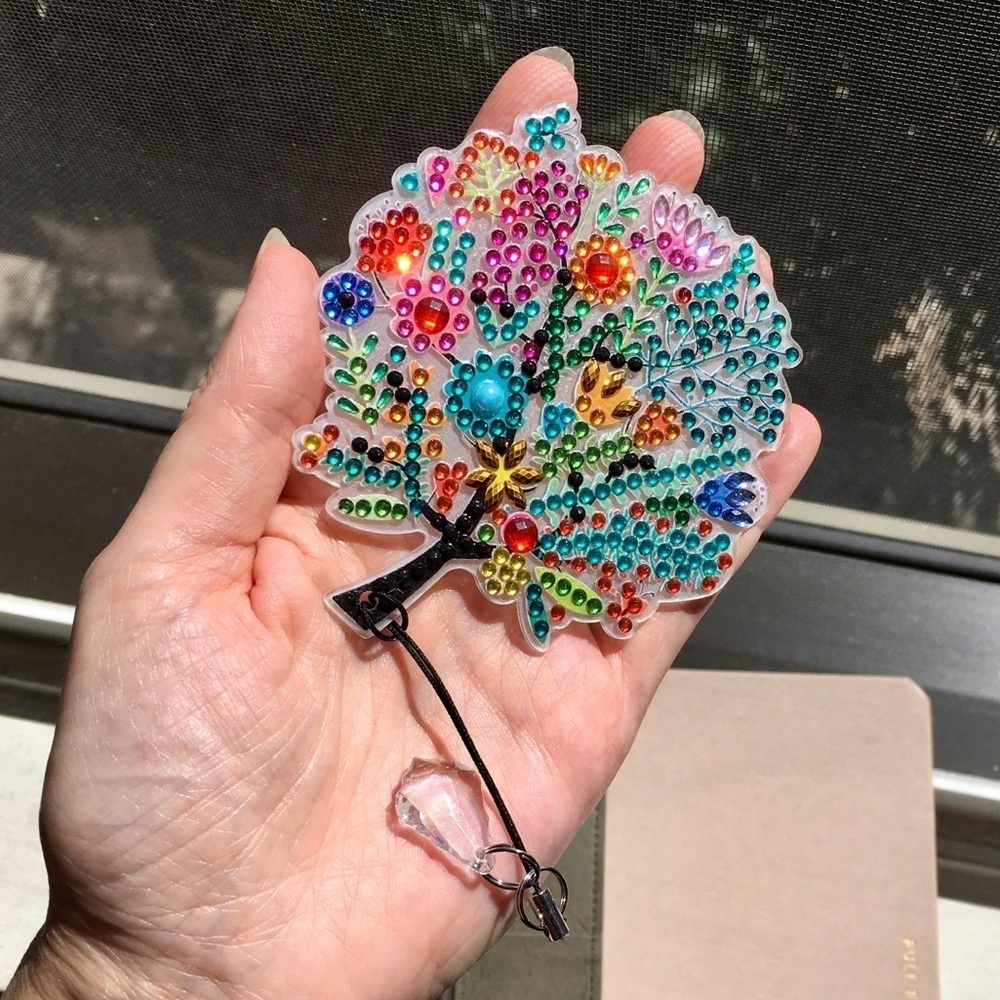 Diamond Art Spring Tree Bookmark, Colorful, Sparkly, Bling (MULTICOLOR) - Picture 4 of 17